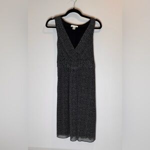 Motherhood Maternity black and white polka dot dress. Size L